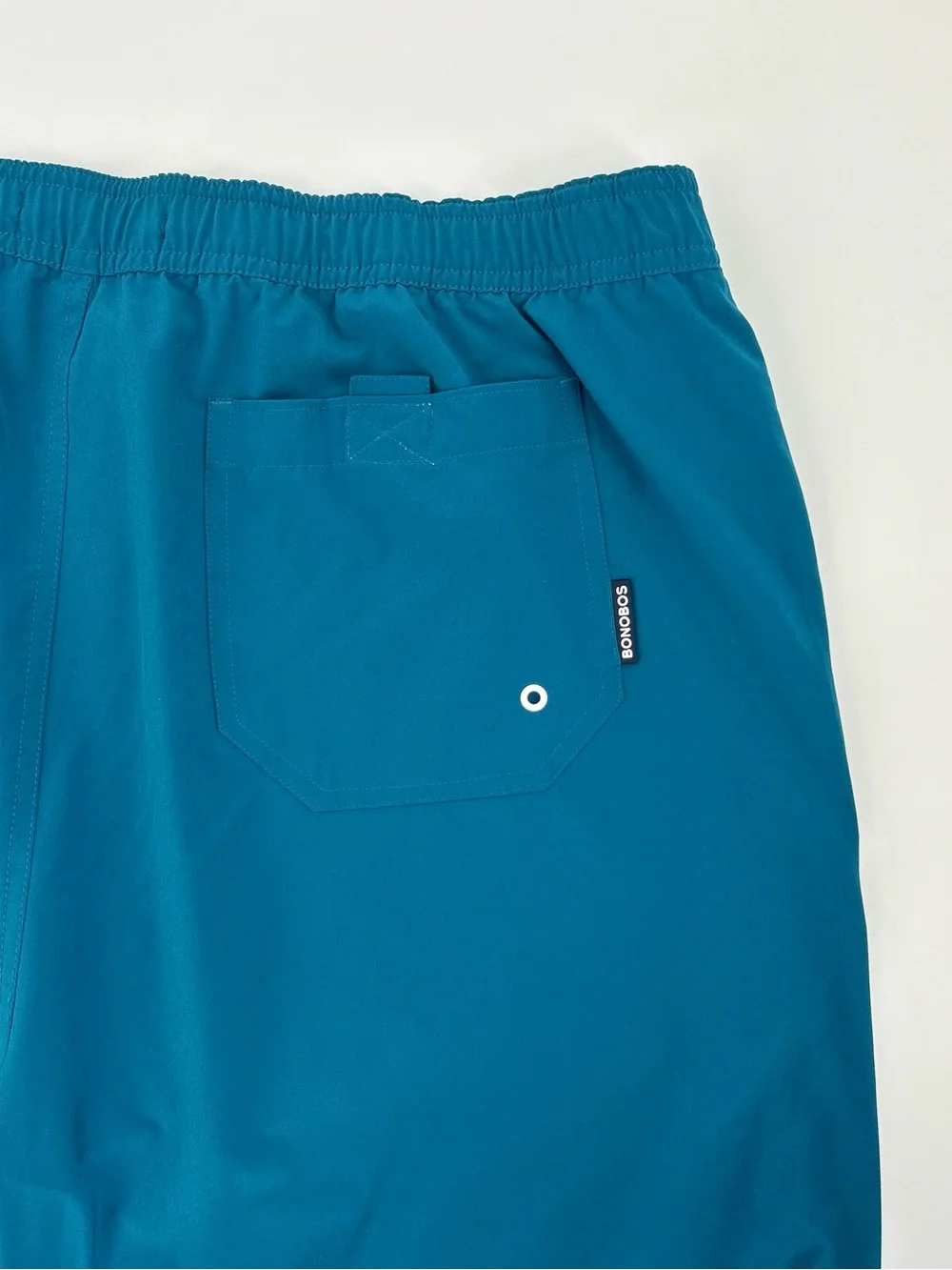 Men’s Bonobos Riviera Recycled Swim Trunks blue/green size XXL lined